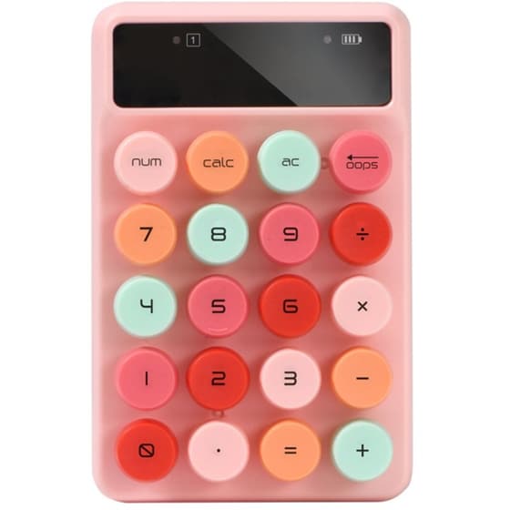 Alcatroz JellyBean Num A3 Ασύρματο Bluetooth Αριθμητικό Πληκτρολόγιο Crayon Pink image 0