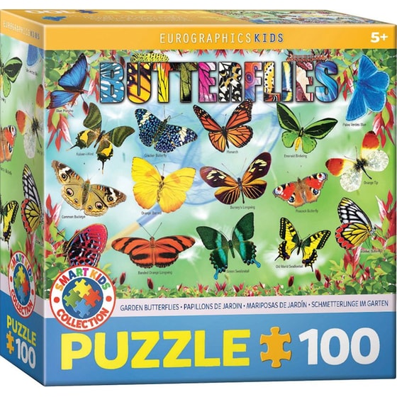 Παιδικό Παζλ Eurographics Garden Butterflies (100 Κομμάτια) image 0