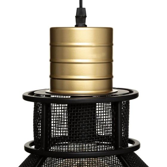 Φωτιστικό Οροφής Μονόφωτο Spitishop A-s Rodo 181945 Μεταλλικό - Μαύρο/Χρυσό image 3