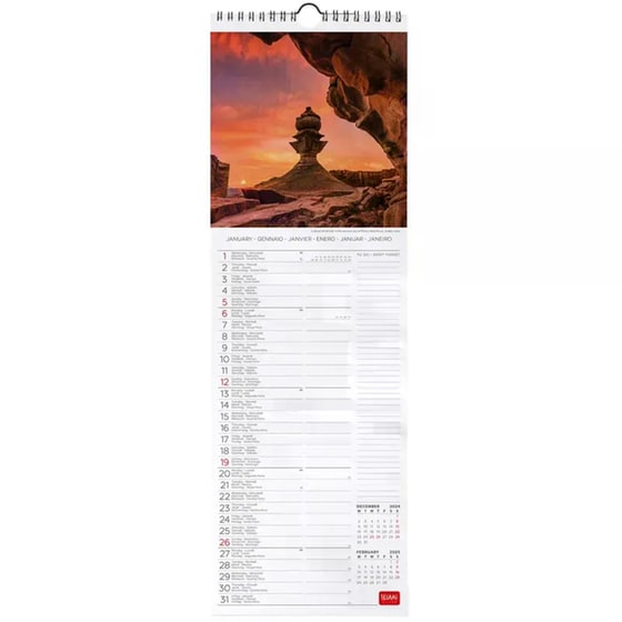 Ημερολόγιο Τοίχου Legami 2025 Sunsets 16x49 cm image 2