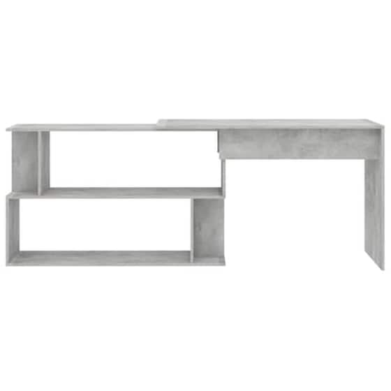 Γραφείο Γωνιακό VidaXL από Μοριοσανίδα 200x50x76cm - Γκρι image 5