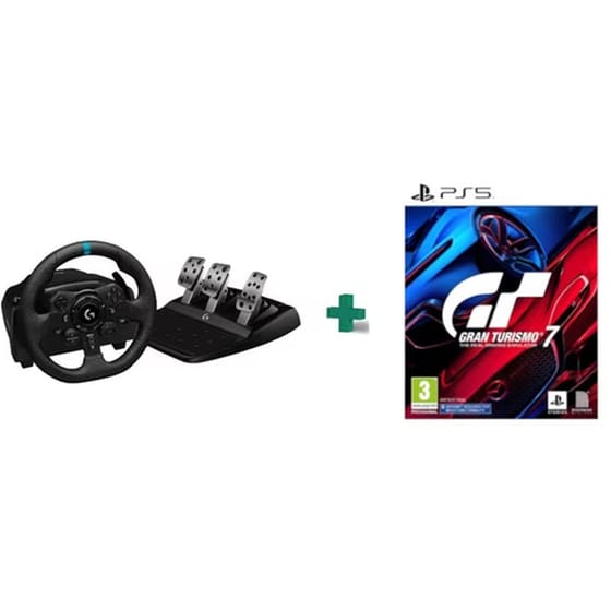 Logitech G G923 - Τιμονιέρα & Gran Turismo 7 Standard Edition Playstation 5 image 0