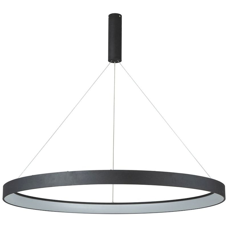 Φωτιστικό Οροφής Led Dimmable Smart Wifi Homelighting Amaya 77-8140 από Αλουμίνιο - Μαύρο