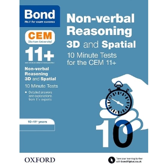 Bond 11+: CEM 3D Non-Verbal Reasoning 10 Minute Tests: Ready for the 2024 exam image 0