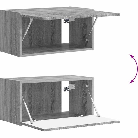 Έπιπλο Τηλεόρασης VidaXL Επιτοίχιο 60 x 31 x 29,5 cm - Γκρι Sonoma image 9