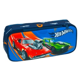 Κασετίνα Οβάλ Gim Hot Wheels Core Διπλή
