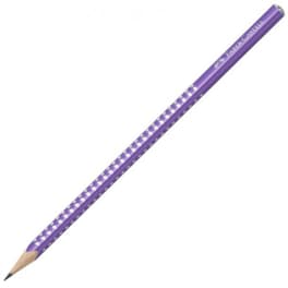 Μολύβι Faber Castell Grip Sparkle B Μωβ