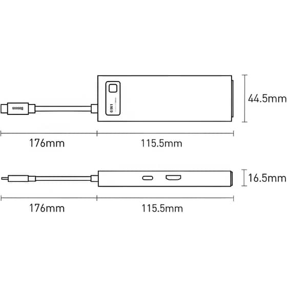 Docking Station Baseus WKWG000003 6-Port USB 3.0 συμβατό με USB-C image 9