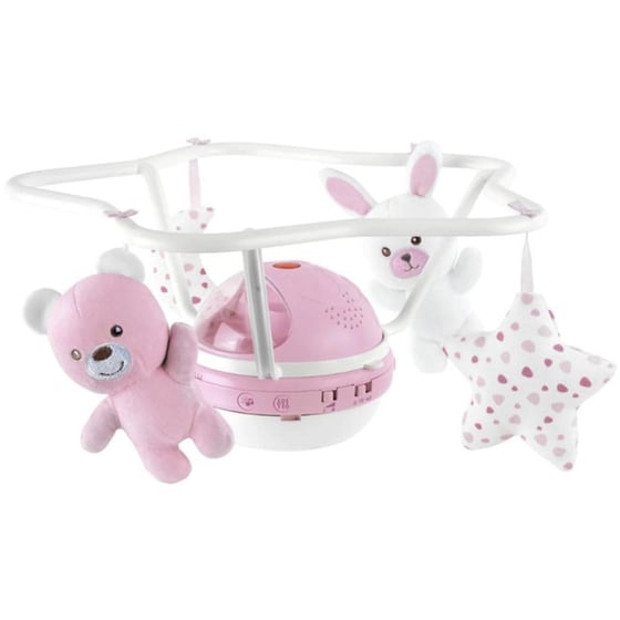 Βρεφικό Παιχνίδι Κούνιας Chicco με Προβολέα Pink image 1