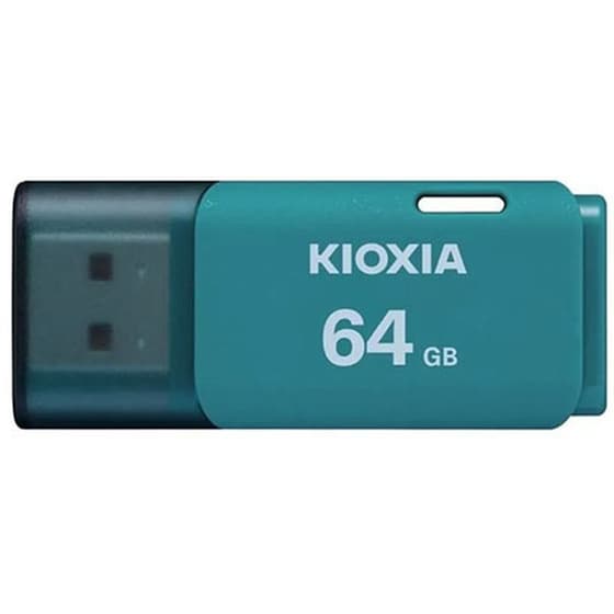 Kioxia Hayabusa U202 64GB USB 2.0 Flash Stick - Aqua image 1