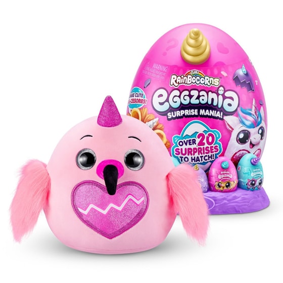 Λούτρινο ZURU Rainbocorns Eggzania Surprise Mania Αυγό Έκπληξη Σειρά 1 - 6 Σχέδια (26cm) - Τυχαία Επιλογή Σχεδίου image 1