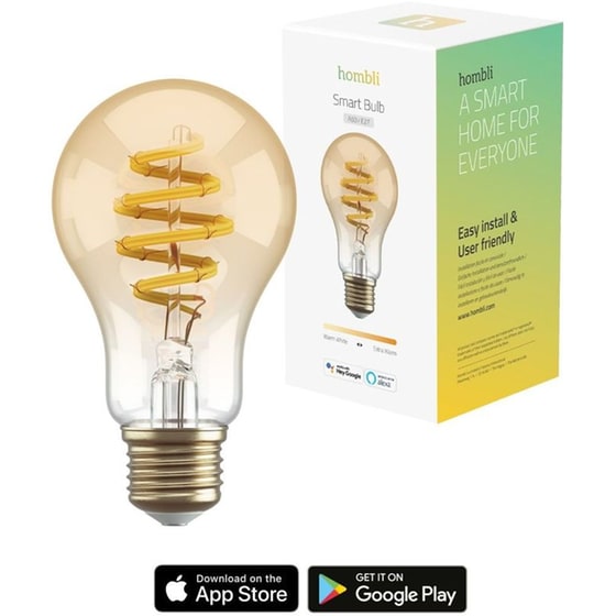 Έξυπνη Λάμπα Hombli Smart E27 A60 Filament 5.5 W - Ρυθμιζόμενο Λευκό image 2