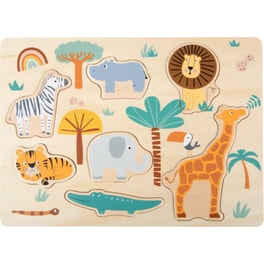 Ξύλινο Παιχνίδι Safari Παζλ Με Ζωάκια Animals