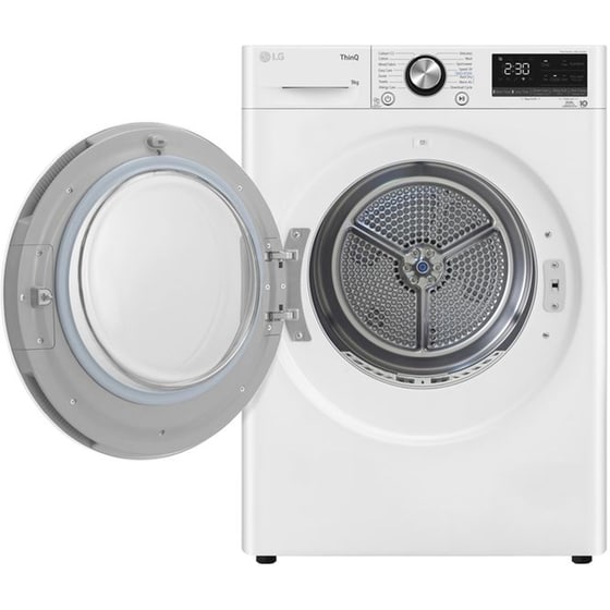 LG RH90V9AV2N 9 kg με Αντλία Θερμότητας Λευκό Στεγνωτήριο Ρούχων image 2