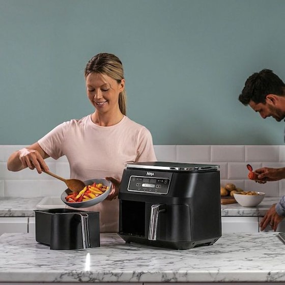NINJA AF200EU με Διπλό Αποσπώμενο Κάδο 2400 W 7.6 L Μαύρο Φριτέζα Αέρος image 7