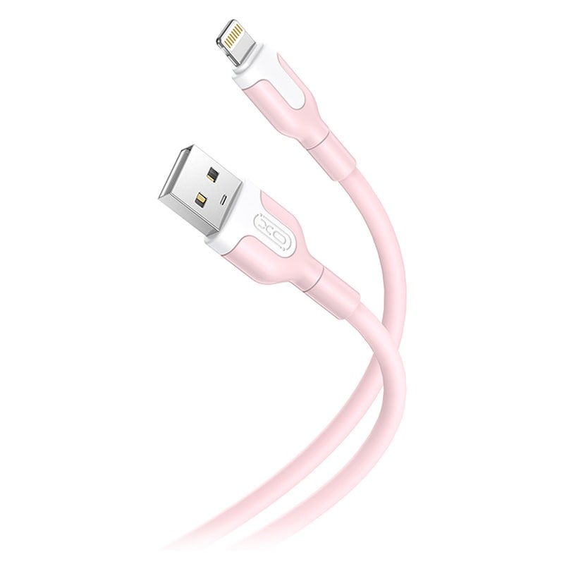 Καλώδιο XO NB212 USB-A Male σε Lightning Male 1m - Ροζ