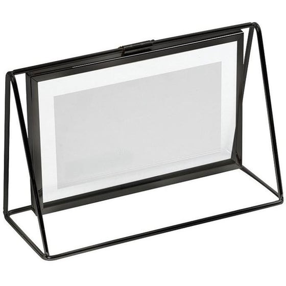 Κορνίζα 2 Όψεων Espiel Fam580 Μεταλλική 15x10 cm - Μαύρη image 0