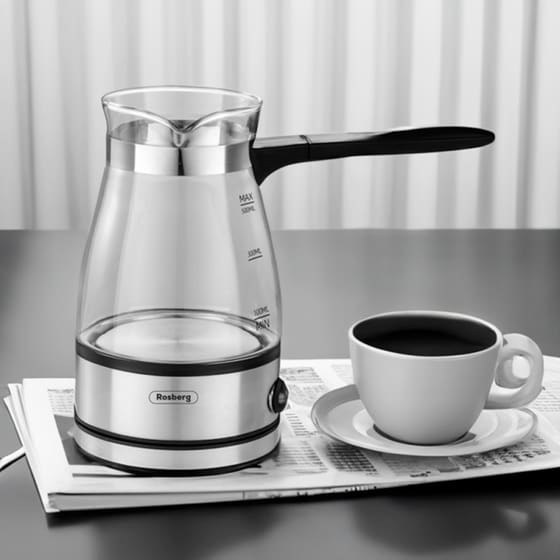 Ηλεκτρικό Μπρίκι ROSBERG R51165C 600 W 0.5 L Inox image 2
