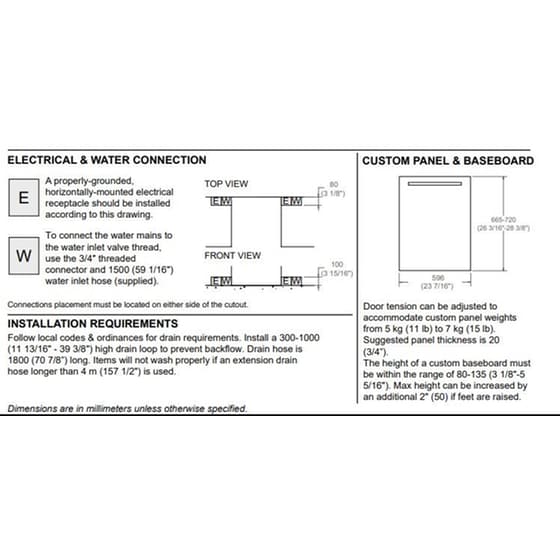 BERTAZZONI DW60S3ICPDV για 14 Σερβίτσια Πλήρως Εντοιχιζόμενο Πλυντήριο Πιάτων image 2