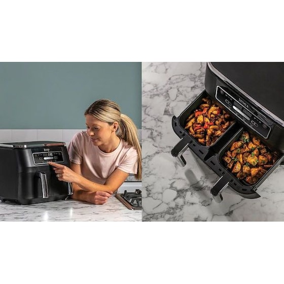 NINJA AF200EU με Διπλό Αποσπώμενο Κάδο 2400 W 7.6 L Μαύρο Φριτέζα Αέρος image 8