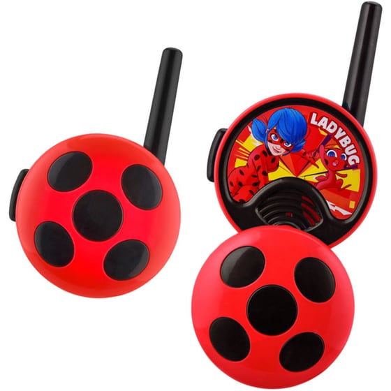 Walkie Talkie Ekids Miraculous Ladybug Σετ 2 Για Παιδιά And Ενήλικες Με Ενσωματωμένο Μεγάφωνο Και Εμβέλεια 150 Μέτρων (mc-207) (μαύρο/κόκκινο) image 0