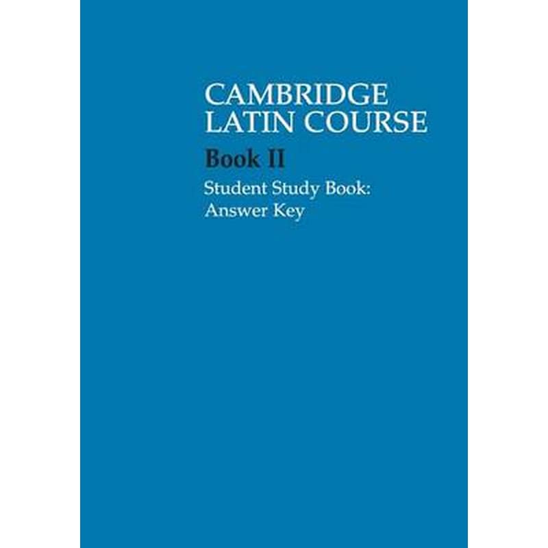 Cambridge Latin Course 2 Student Study Book Answer Key