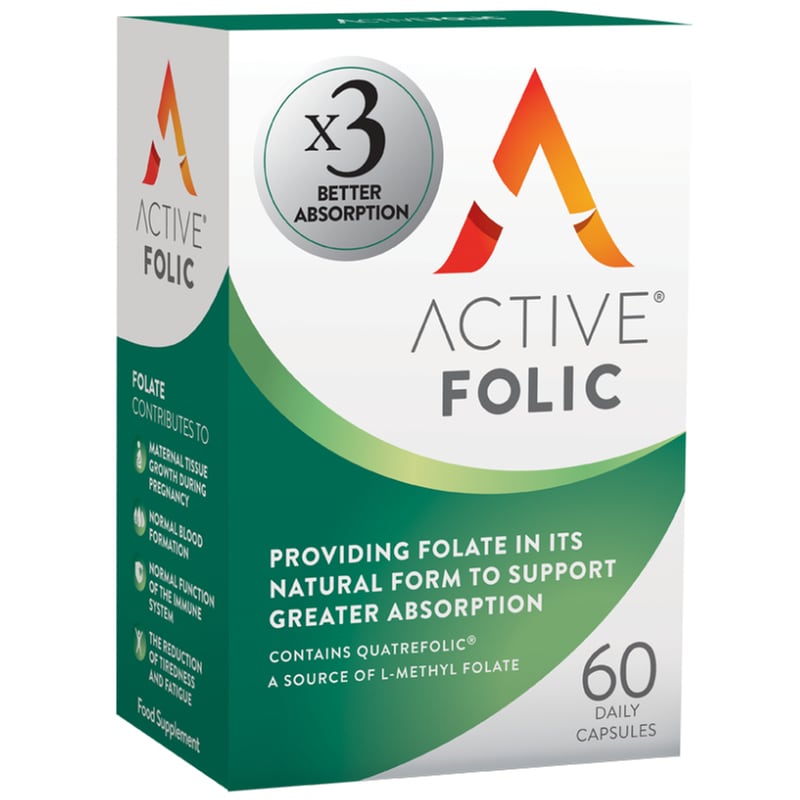 Bionat Active Folic - 60 κάψουλες