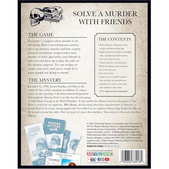 Επιτραπέζιο University Games Murder Mystery Party Solve A Murder: Death by Chocolate image 3