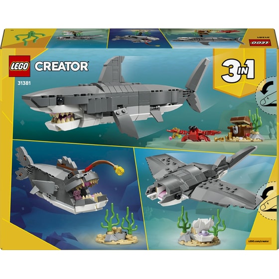LEGO® Creator Άγριος Καρχαρίας με Σεντούκι Θησαυρού (31381) image 8