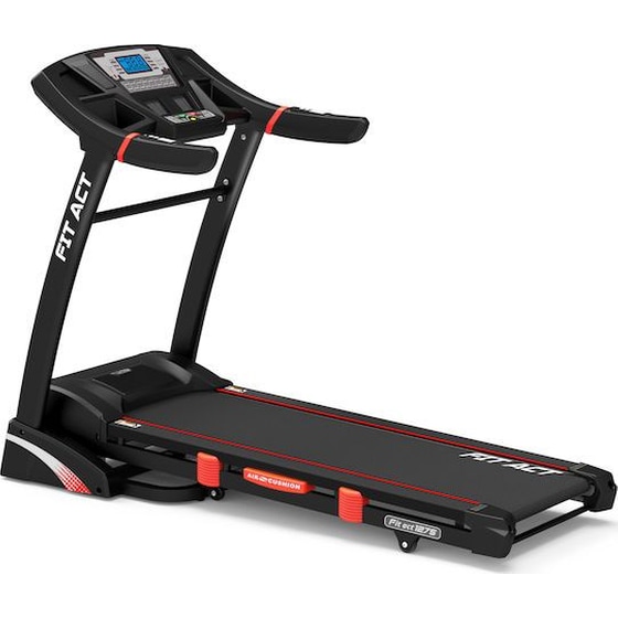 FIT ACT 1275 Ηλεκτρικός Διάδρομος Γυμναστικής Μαύρο-Κόκκινο image 0