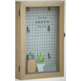 Μοντέρνα Ξύλινη Κλειδοθήκη Τοίχου Κήπος Modern Key Storage Holder Case 20χ5χ30cm