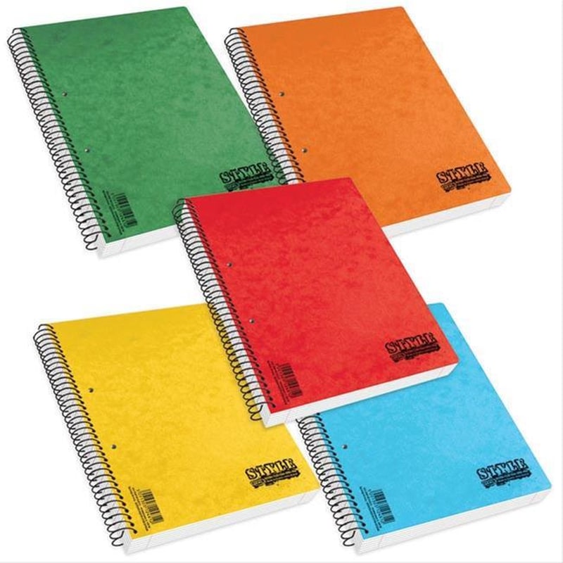 Τετράδιο Σπιράλ Skag Style B5 2 Θεμάτων Περφορέ 100 Φύλλων (1 Τεμάχιο)