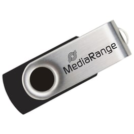 MediaRange 128GB USB 2.0 Stick Μαύρο/Ασημί