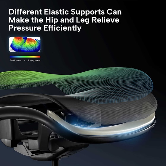 Καρέκλα Gaming Eureka Ergonomic Hybrid Typhon ERK-GC05-R από Ύφασμα - Μαύρη/Κόκκινη image 4