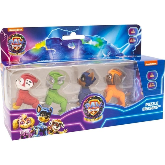 PMI Paw Patrol The Mighty Movie Puzzle Eraser 5 Pack - Τυχαία Επιλογή image 0