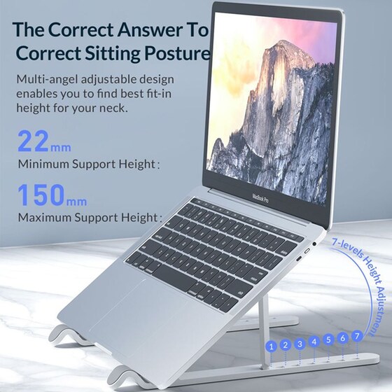 Βάση Στήριξης Laptop Orico PFB-A24 11-17"- Λευκό image 3