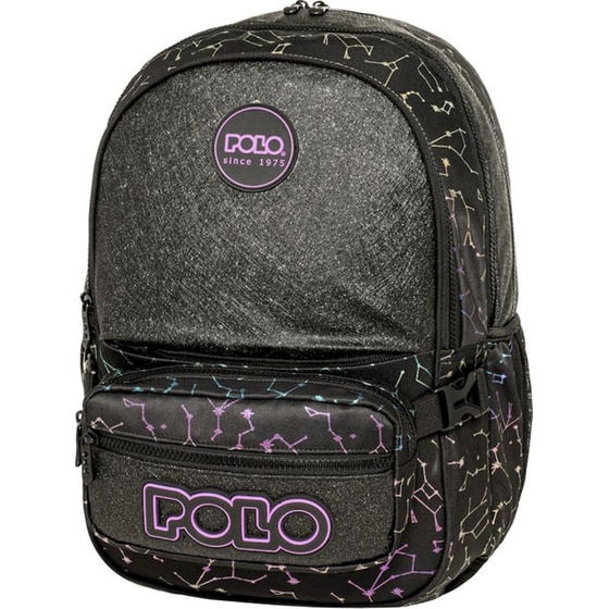 Σχολική Τσάντα Πλάτης Polo Zippy Με Αποσπώμενο Τσαντάκι Μέσης Stars image 0