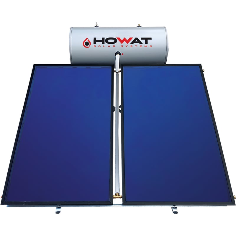 HOWAT Ηλιακός Θερμοσίφωνας HOWAT Glass 200L/4τμ Tριπλής Ενέργειας Ταράτσας