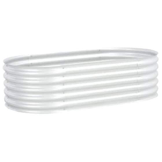 Vidaxl Ζαρντινιέρα Υπερυψωμένη Ασημί 160x80x44 Εκ. Γαλβανισμ. Χάλυβας image 3