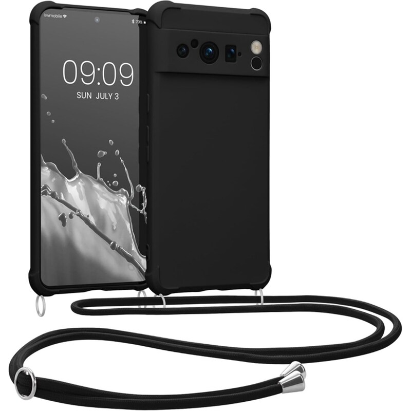 Θήκη Google Pixel 8 Pro - KWmobile Matte με Λουράκι - Black