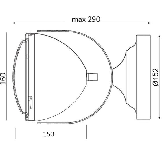 Σποτ Μονόφωτο Aca Harley Ml306131wbr Μεταλλικό - Μπρονζέ image 1