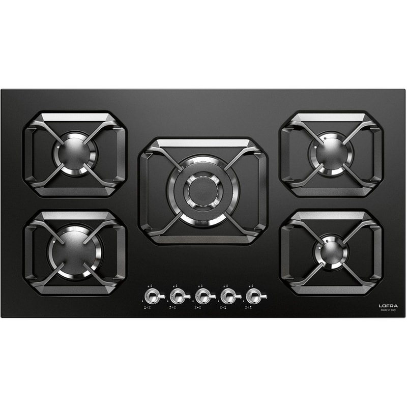 LOFRA HRNM9A0CHROME 90 cm Μαύρο Εστία Αερίου Αυτόνομη
