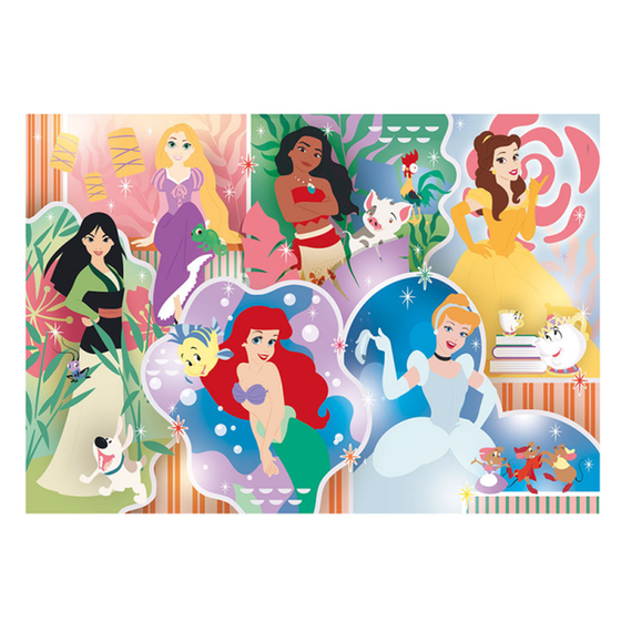 Παιδικό Παζλ Clementoni Maxi Super Color Princesses (24 Κομμάτια) image 1