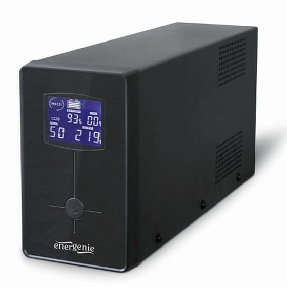 UPS Energenie με USB και LCD Display 2000VA Μαύρο image 0