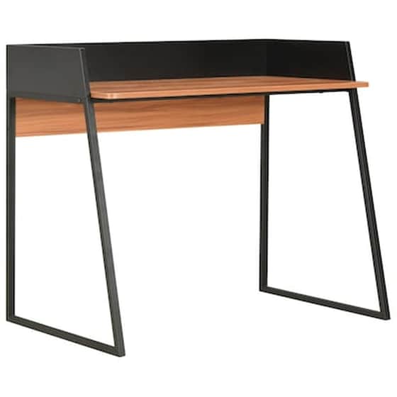 Γραφείο Μελέτης VidaXL από Μοριοσανίδα 90x60cm - Μαύρο/Καφέ image 1