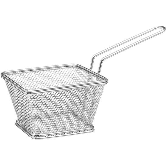 Μεταλλικό Καλάθι Σερβιρίσματος Spitishop Ατσάλινο 20.5x9x11 cm - Ασημί image 0