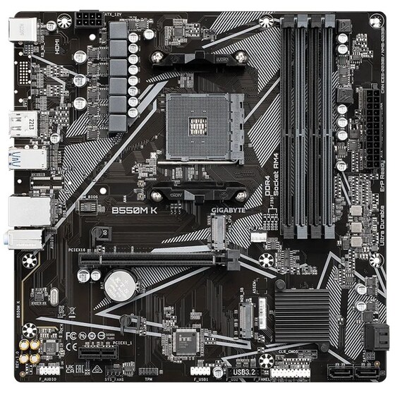 Gigabyte B550M K Micro ATX με AMD AM4 Socket (rev. 1.0) image 0