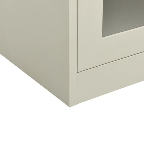 Ντουλάπι Γραφείου VidaXL από Ατσάλι 90x40x90 cm - Ανοιχτό Γκρι image 6