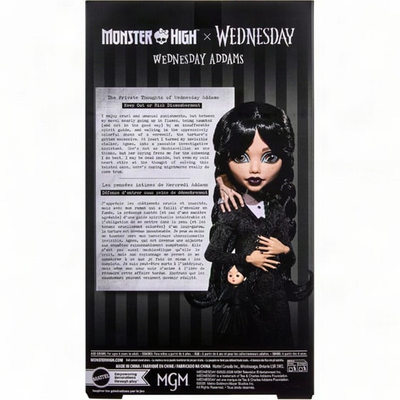 Κούκλα Monster High - Wednesday image 5