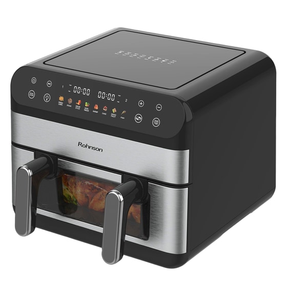 ROHNSON R-2871 2400 W 10 L Μαύρη Φριτέζα Αέρος image 1